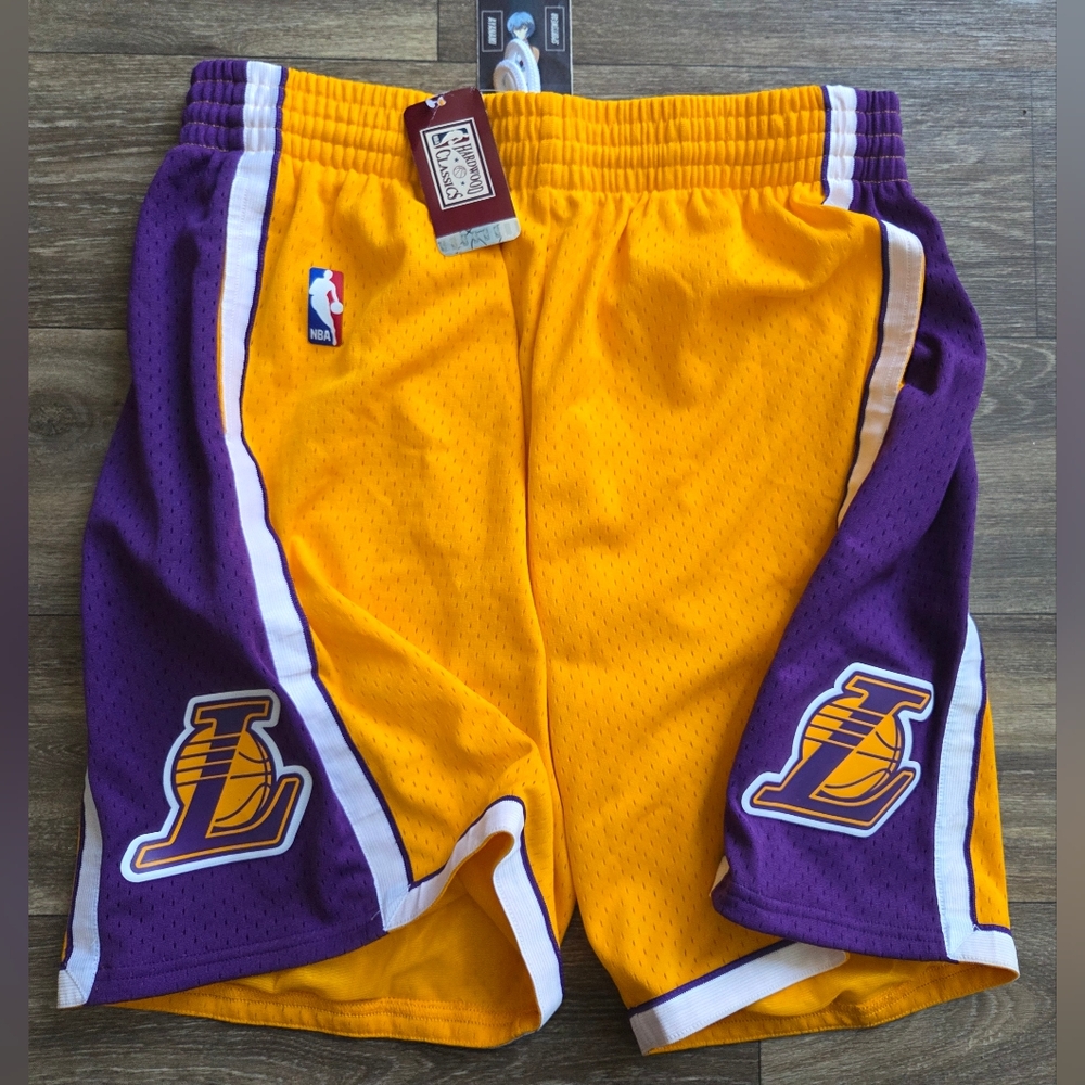Mitchell and Ness Los Angeles LA Lakers NBA 2009 Basketball Swingman Shorts